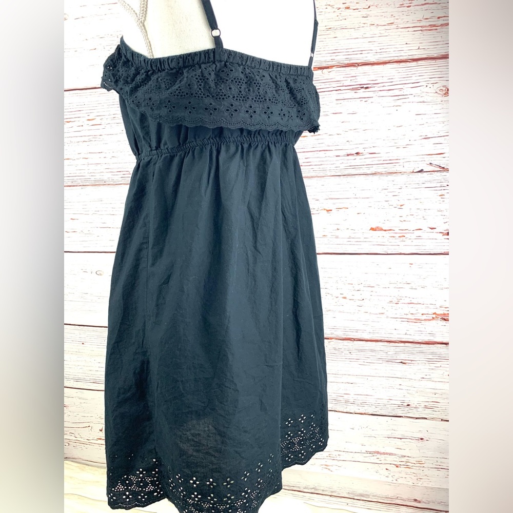 Old Navy Black Eyelet Spaghetti Strap Dress Size M - Picture 5 of 9
